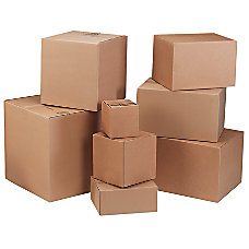 cardboard boxes Stock sizes